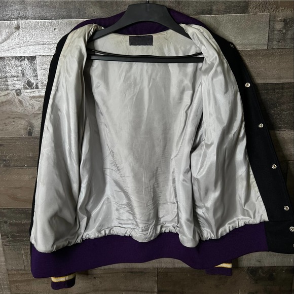 SOLD VTG Letterman Varsity Jacket Large - Picture 4 of 4